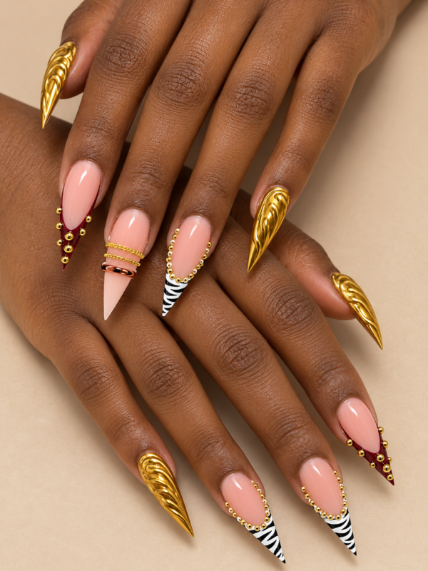 Golden Girl Nails