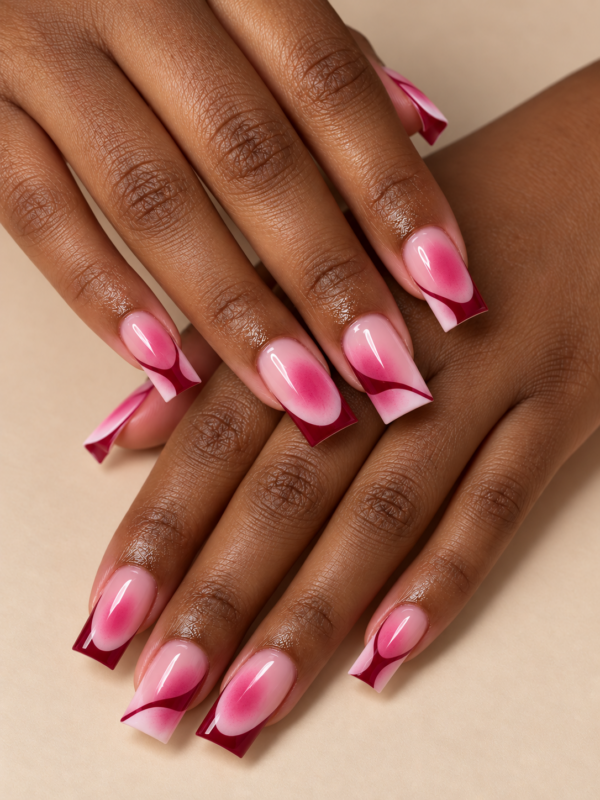 Pink Girly Nails